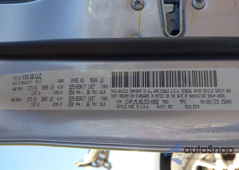 2018 Jeep Cherokee Latitude Plus 4X4 из США, поврежденный, VIN 1C4PJMLX8JD514992